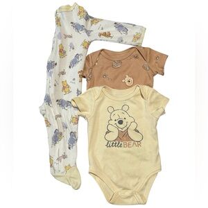 Disney Winnie the Pooh 3-Piece Set - Yellow, Tan, Cream